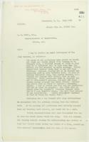 Copy of letter from Reid to W. D. Scott re last details preceding departure. Page 1