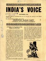 India's Voice. Page 1