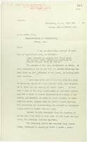 Copy of letter from Reid to W. D. Scott re inadvisability of use of force. Page 1