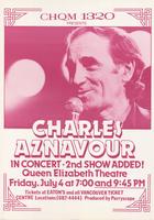 CHQM 1320 Presents Charles Aznavour In Concert