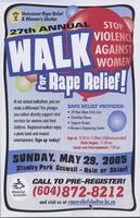 Vancouver Rape Relief & Women's Shelter 27th Annual Walk for Rape Relief!