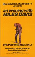 du Maurier Jazz Society presents An Evening With Miles Davis