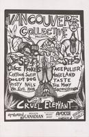 The Vancouver Collective Presents Juice Monkeys, Cartoon Swear, Dog Eat Dog, Rusty Nails, No Evil Hair; Facepuller, Movieland, Taste, The Many, Spoonscoop