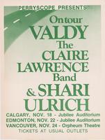 Perryscope Presents On tour Valdy, The Claire Lawrence Band & Shari Ulrich
