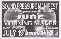 Sound Pressure Manifest, June, Morning Maker