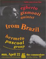 Coastal Jazz and Blues Society & Vancouver Cooperative Radio present latin american fire: Egberto Gismonti Quintet from Brazil, Hermeto Pascoal Group