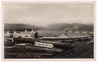 C.P.R. Pier "B.C." R.M.S. "Empress of Canada" / and R.M.M.S. "Aorangi"