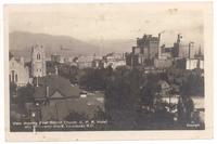 View showing First Babtist [sic] Church C.P.R. Hotel and Vancouver Block, Vancouver, B.C.