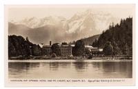 Harrison Hot Springs Hotel and Mt. Cheam, alt. 7000 ft. B.C.
