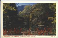 Victoria B.C. Canada, The Butchart Gardens, the Lake