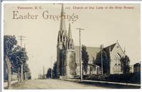 Church of Our Lady of the Holy Rosary. Vancouver, B.C. (Easter Greetings)