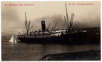 SS. Marama from Australia. "E. R." Customs Wharf