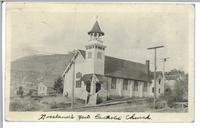 Rossland's New Catholic Church (in handwriting)
