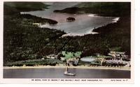 An Aerial View of Sechelt and Sechelt Inlet, near Vancouver, B.C.