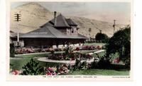 The C.P.R. Depot and Flower Garden, Kamloops, B.C.