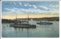 Warships in Esquimalt Naval Harbour, Victoria, B.C.