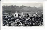 Aerial View, looking north, Vancouver, B.C.
