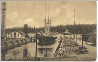 Warship in Dry Dock, Esquimalt, B.C.