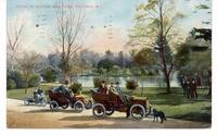 Autos in Beacon Hill Park, Victoria, B.C.