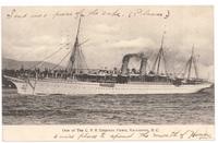 One of The C.P.R. Empress Fleets, Vancouver, B.C.