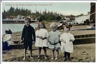 Children on the Beach,  English Bay,  Vancouver,  B.C.