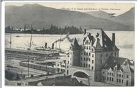 C.P.R. Depot and Entrance to Harbor, Vancouver