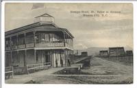 Matsqui Hotel, Mt. Baker in distance, Mission City, B.C.