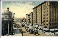 Carnegie Library and Dawson Block, / Cor. Hastings and Main, Vancouver, B.C.
