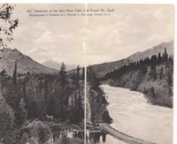 Panorama of the Bow River Falls at Tunnel Mt., Banff
