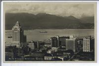 Marine Building and Burrard Inlet, Vancouver, B.C.