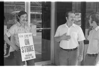Woodward's pickets - downtown - Sept. 6/74