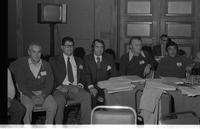 B.C. Federation of Labor convention - ILWU [International Longshore and Warehouse Union] - Harvey Elder (far left), Don Garcia (center), Frank Kennedy (far right)