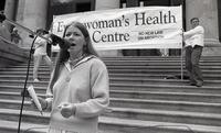B.C. Coalition for Abortion Clinics rally, Robson Square re: court rulings