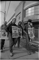Building trades pickets of Il Mercato site, 1st & Commercial