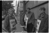 CUPW [Canadian Union of Postal Workers] pickets at Vancouver main post office