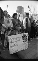 Native groups rally [at] Canada Place over Globe 90 conference