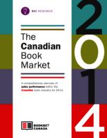BNC research : the Canadian book market 2014