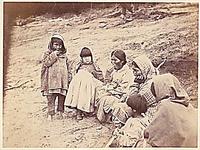 Group of native women and children