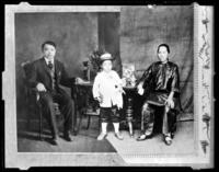 Portrait of three Chinese persons