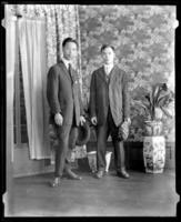 Portrait of two Chinese men
