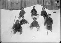 Men in a snowbank